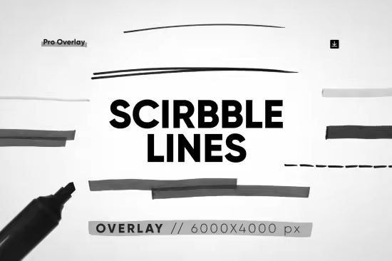 50 Scribble Lines Overlay - 291068078 - E6LN6RP