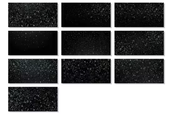 10 Crystal Clear Water Droplets - ZVE3BDG