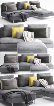 3dsky - Sofa Ikea Soderhamn 2585924 - 3D Model