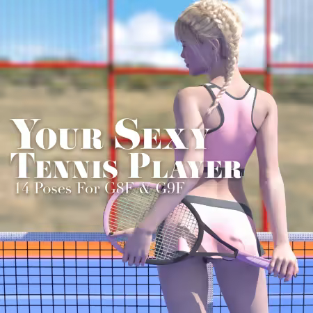 RH - Your Sexy Tennis Player Poses for G8F and G9F