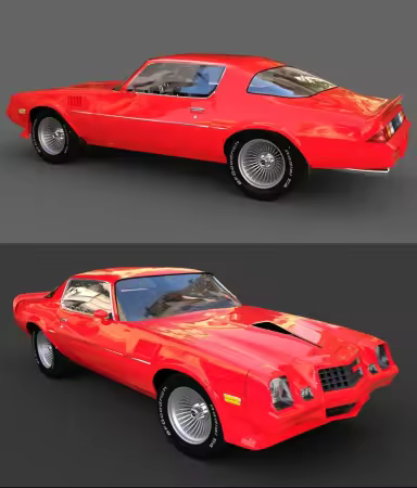 RO - CAMARO Z28 1979 for DAZ Studio