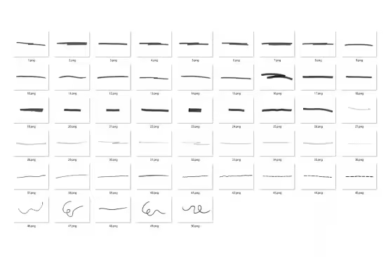 50 Scribble Lines Overlay - 291068078 - E6LN6RP