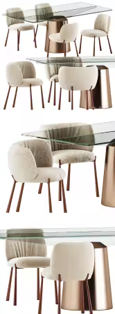 3dsky - Mys Chairs and Spike Table by Midj 6814899 - 3D Model