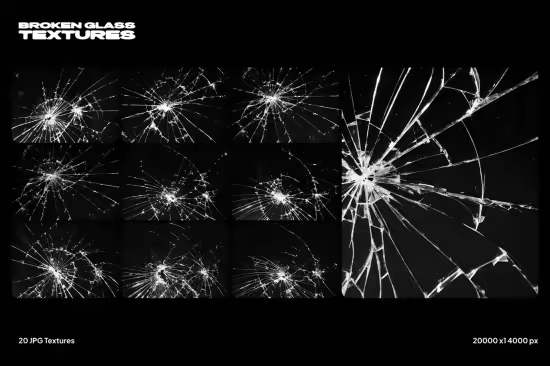 Broken Glass Textures - 3KA5T25