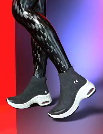 Daz3d - HT Lionella Boot Sneakers for Genesis 9, 8, and 8.1
