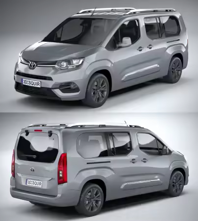 Toyota ProAce City Verso 2020 - 3D Model