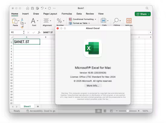 Microsoft Office LTSC Standard for Mac 2024 v16.95 VL Multilingual