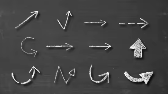 25 Chalk Arrow Overlay - 291164887 - 8G8YQUA