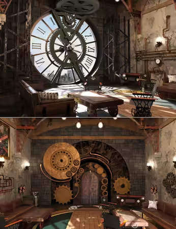 Daz3d - Steampunk Clock Tower