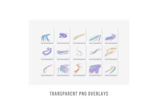 Light trails png photo overlays - 287677784 - H9HBMUB