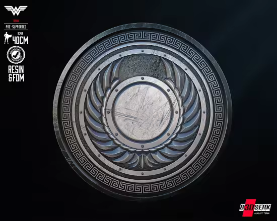 B3DSERK – Wondergirl Shield – 3D Model
