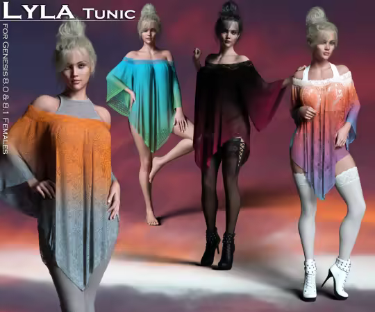RO - Lyla Tunic for Genesis 8.0 and 8.1 Females