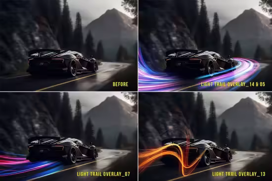 Light trails png photo overlays - 287677784 - H9HBMUB