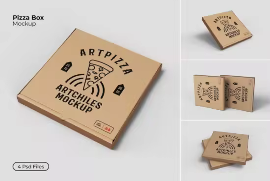 Pizza Box Mockup - 8MJB83H