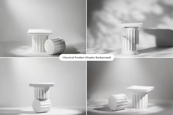 Classical Style Product Display Background Set - 4SGUR3P