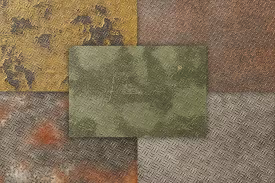 Rusty metal diamond plate texture #03 - VRDBBRE
