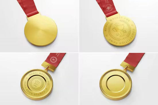 Round Medal with Strap Mockup Set - LNZYHKH