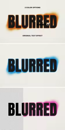 Blurred Color Text Effect - 291289256 - FMBJ4QA