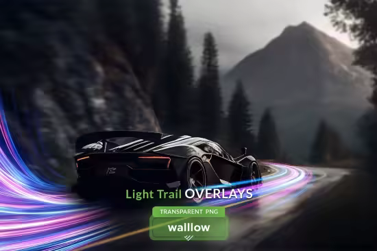 Light trails png photo overlays - 287677784 - H9HBMUB