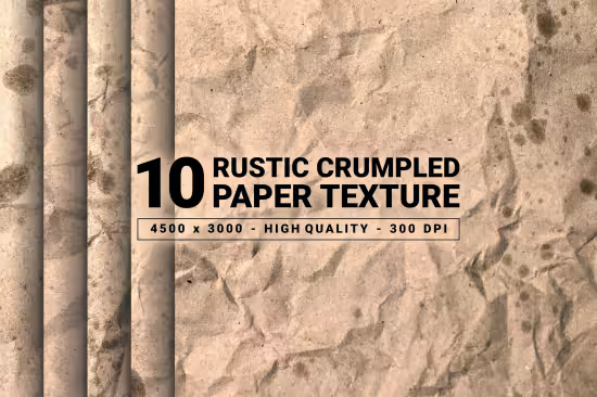 Rustic Crumpled Paper Texture - GZX5YK8