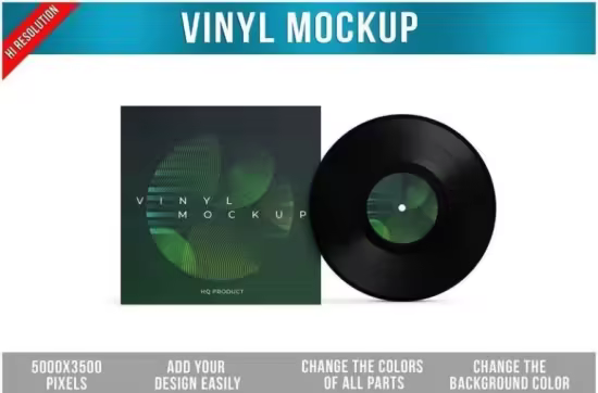 Vinyl Mockup - 7XSR5YJ