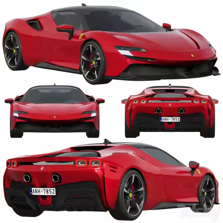 3dsky - Ferrari SF90 Stradale 5083221 - 3D Model