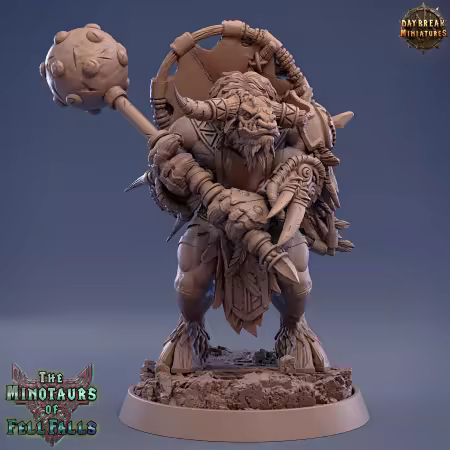 The Minotaurs of Fell Falls – Mercury Redflood – 3D Model