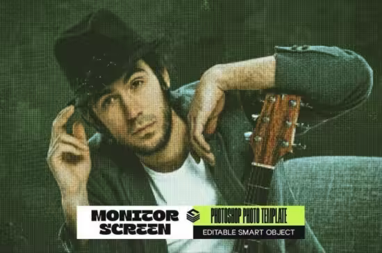 Monitor Screen Photo Effect - 291284533 - BR8FLQR