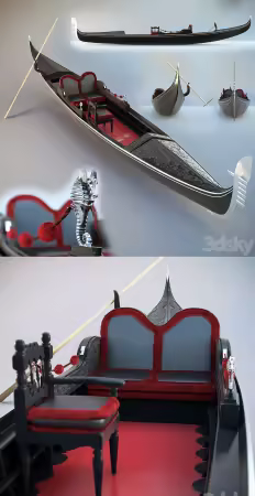 3dsky - Gondola 86637 - 3D Model