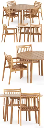 3dsky - Sammen M1 by FDB Mobler and Taro Table by Fredericia 4557741 - 3D Model