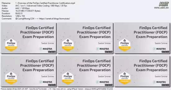 FinOps Certified Practitioner (FOCP) Exam Preparation