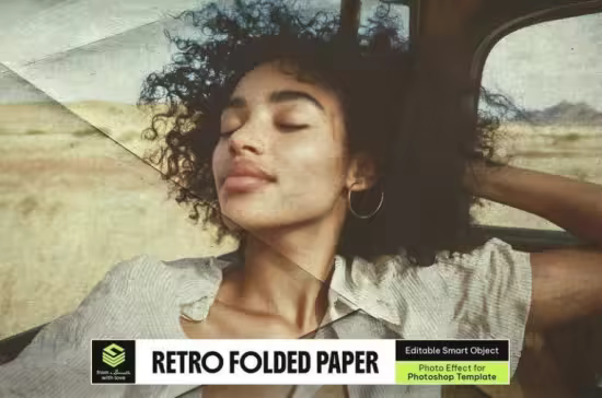 Retro Folded Paper Photo Effect - 291284760 - 4GQEDLV