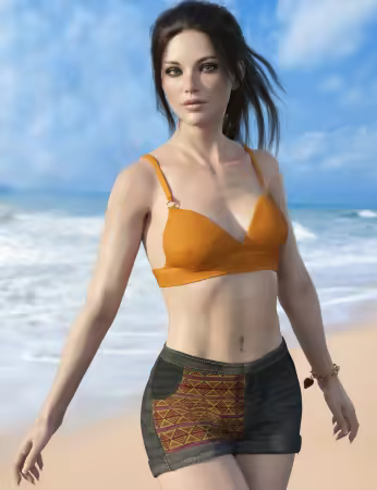 Daz3d - X-Fashion Wild Heart Outfit for Genesis 8 Female(s)