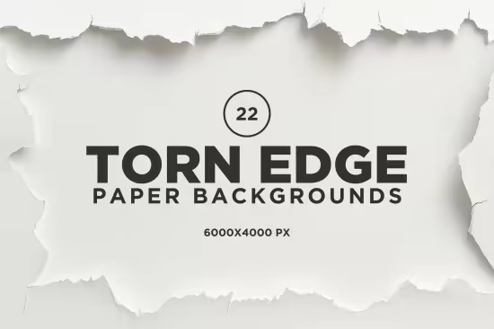 22 Torn Edge Paper Backgrounds - CRA24J8