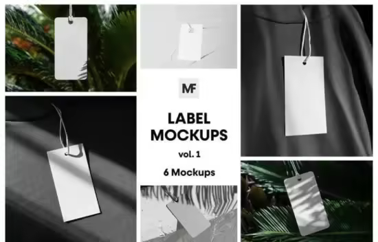 Fashion Apparel Label Mockups vol.1 - TY54BTR