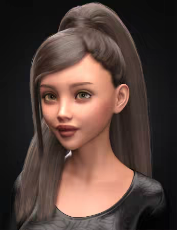 Daz3d - Chanelle Sweet Hair for Genesis 9