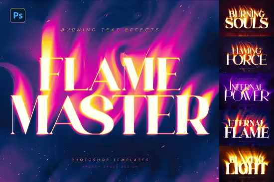 Burning Text Effects - 291330577 - PSGA77D