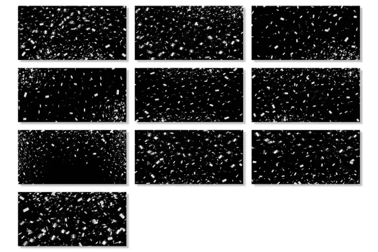 10 Silver Foil Confetti Overlays - 8YBEM7G