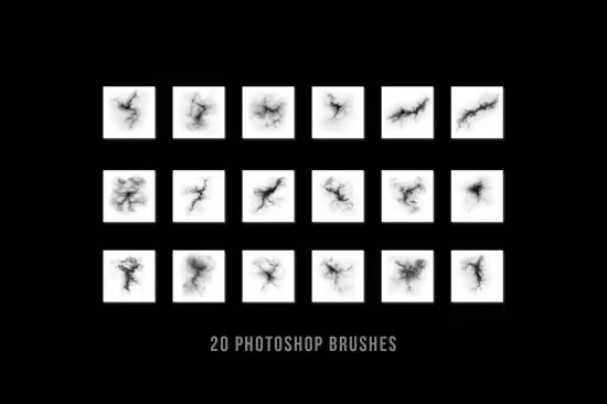 Thunder Effects Photoshop brushes - 291332560 - B4NH85P