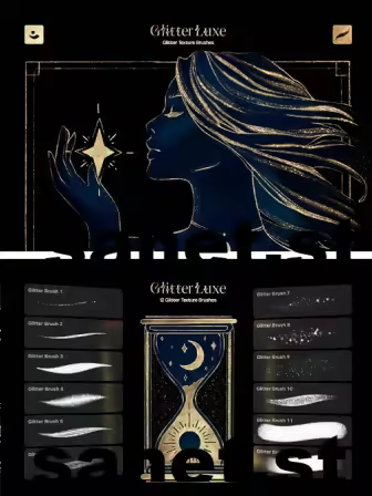 Procreate Glitter Texture Brushes - 291235937 - SDVW3CL