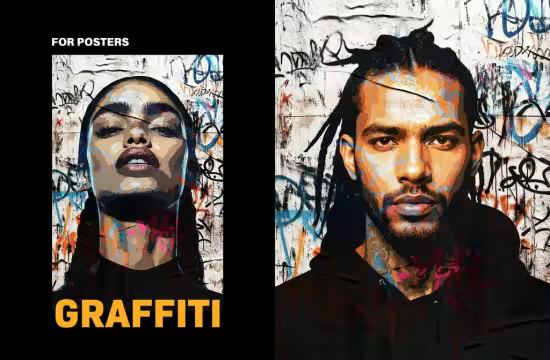 Pop Art Graffiti Poster Effect - NVR9LYG