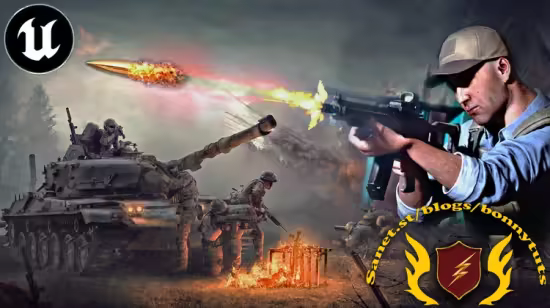 Unreal Engine 5 for Game Trailer: Slow-Motion Bullet &amp; Tanks