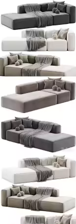 3dsky - Szezlong modulowy Lennon 5329499 - 3D Model