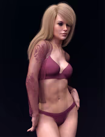 Daz3d - X-Fashion Cat Ear Lingerie for Genesis 8 and 8.1 Females