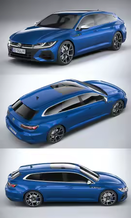 Volkswagen Arteon Shooting Brake R 2021 - 3D Model