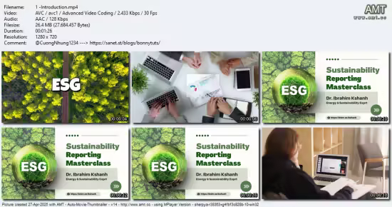 Sustainability Reporting Masterclass: Ultimate ESG Toolkit