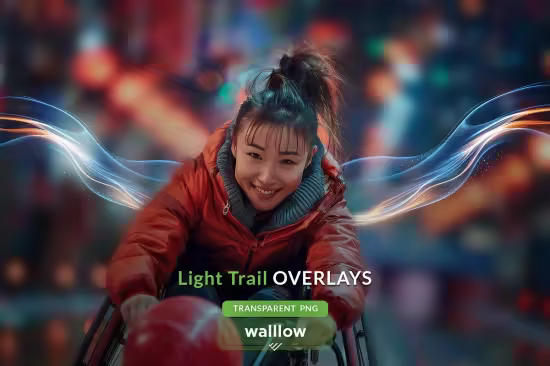Light trails png photo overlays - 287677784 - H9HBMUB
