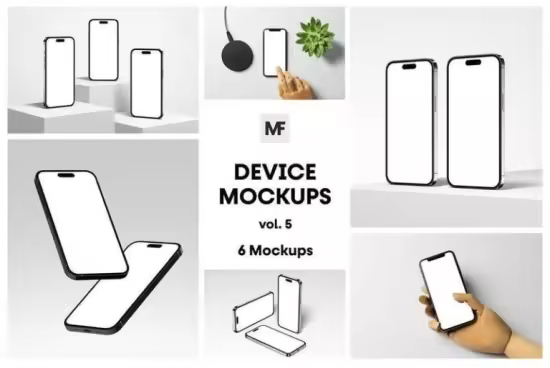 Electronic Device Phone Mockups vol.15 - 85RAGB5
