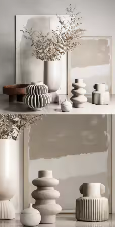 3dsky - Decorative set with vases 4386028 - 3D Model