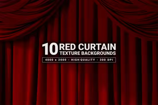 10 Red Curtain Texture Backgrounds - EY459Q7